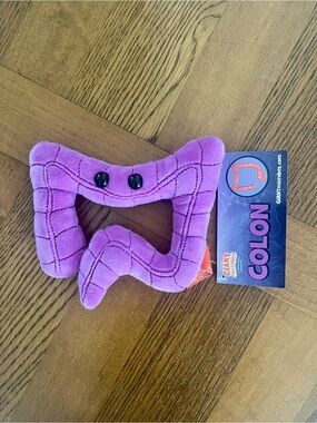 Giant Microbes Plush Colon - Purple Plush Toy